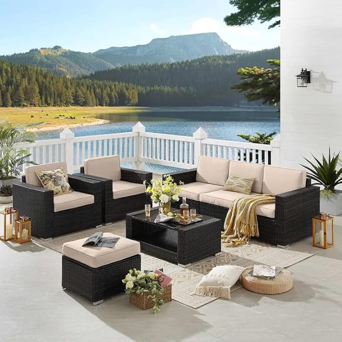 DEVOKO Outdoor 5 Piece Sofa Set