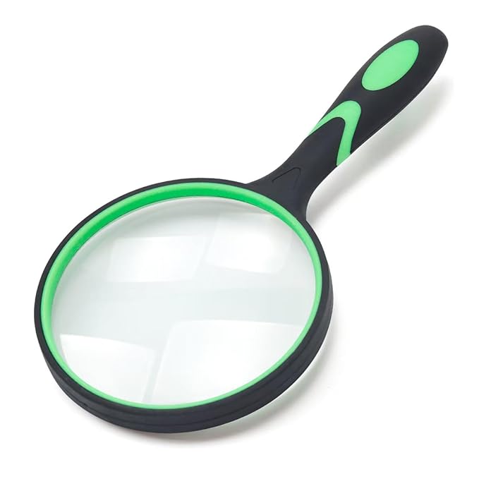 Large Magnifying Glass 5X Handheld Reading Magnifier