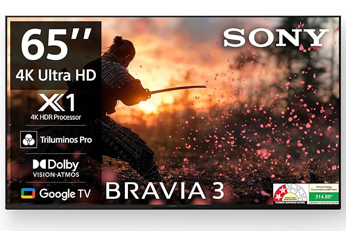 Sony BRAVIA 3 Series 4K Ultra HD AI Smart LED Google TV K-65S30B