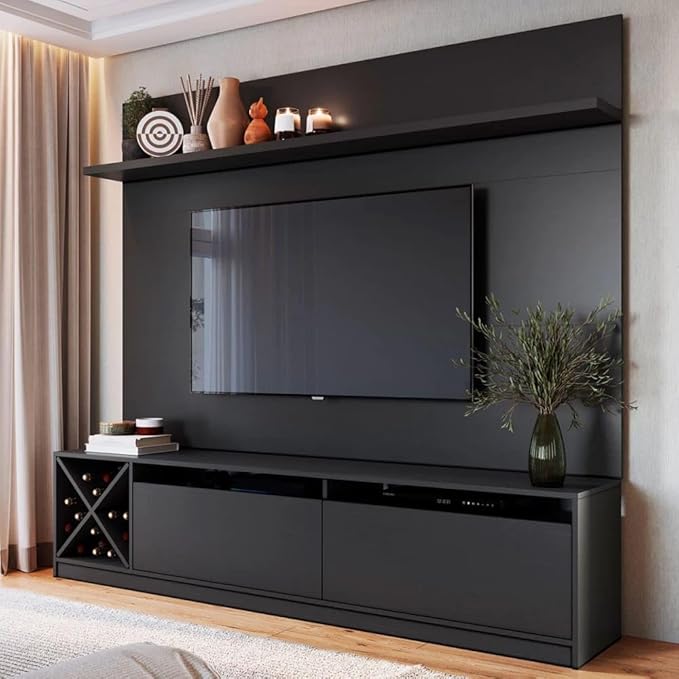 UNGROL NISHAL Wooden Wall Mounted TV Unit