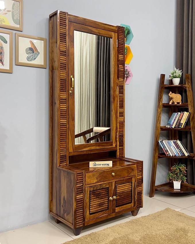 WoodVestal Sheesham Wood Dressing Table