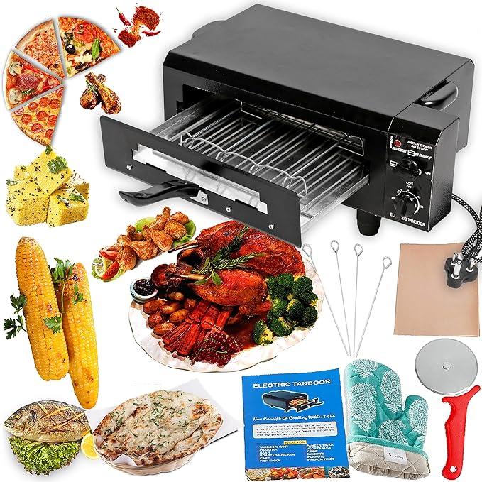 BRIGHTBERG Electric Tandoor & Barbecue Grill