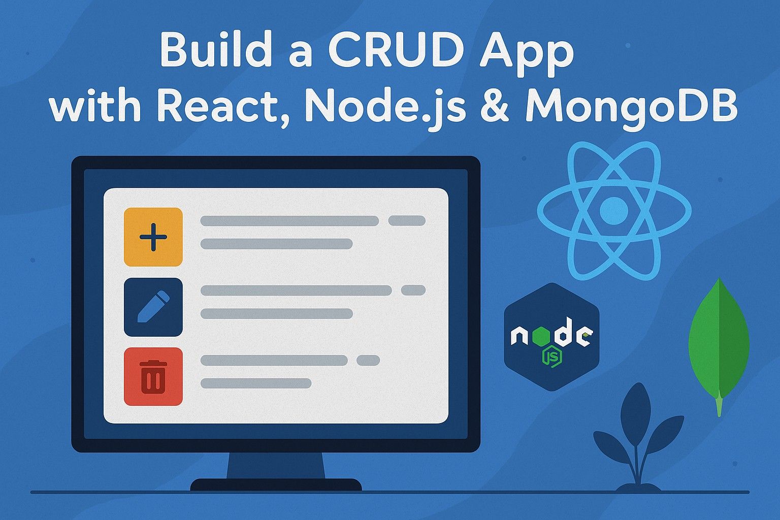 Build a CRUD App with React, Node.js & MongoDB