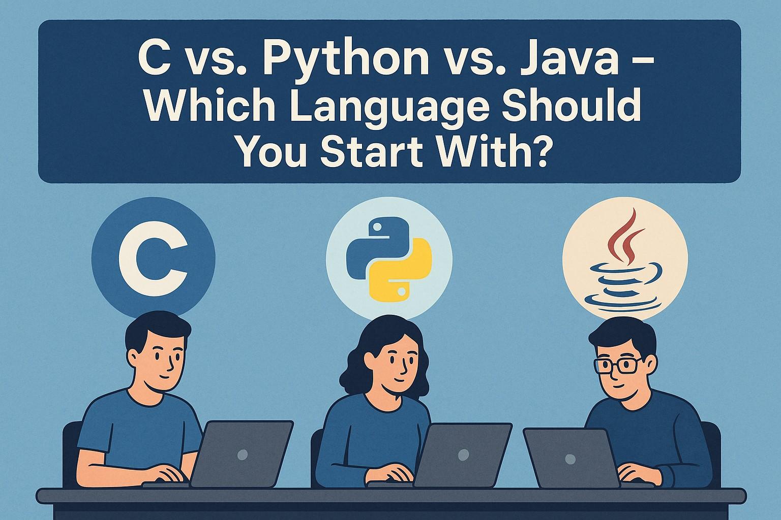 C vs. Python vs. Java – Which Language Should You Start With