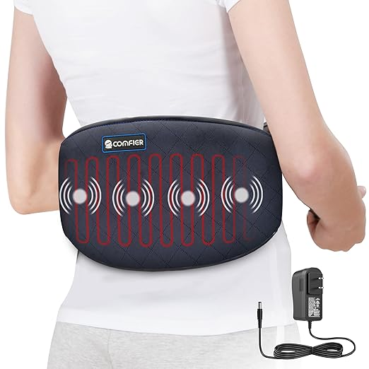 COMFIER Heating Pad for Back Pain, Vibration Lower Back Massager
