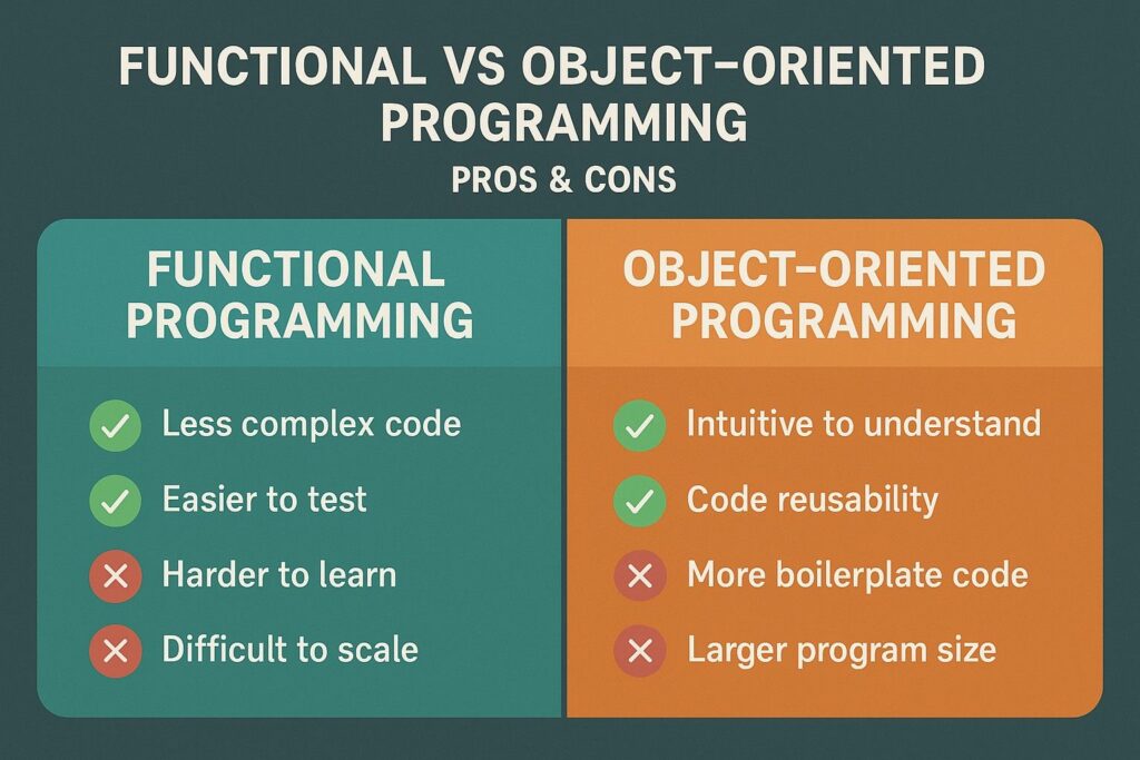 Functional vs Object-Oriented Programming Pros and Cons