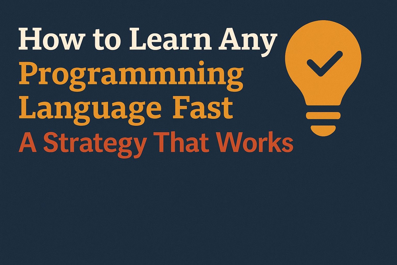 How to Learn Any Programming Language Fast – A Strategy That Works