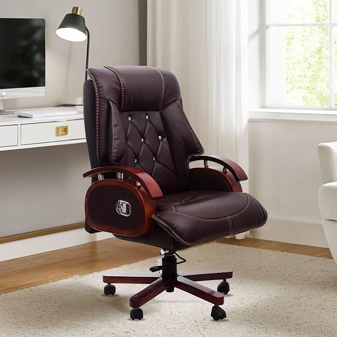Lakdi The Furniture Co Best High Back Premium Leatherette Office Chair
