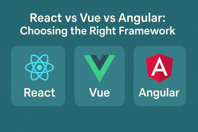 React vs Vue vs Angular Choosing the Right Framework