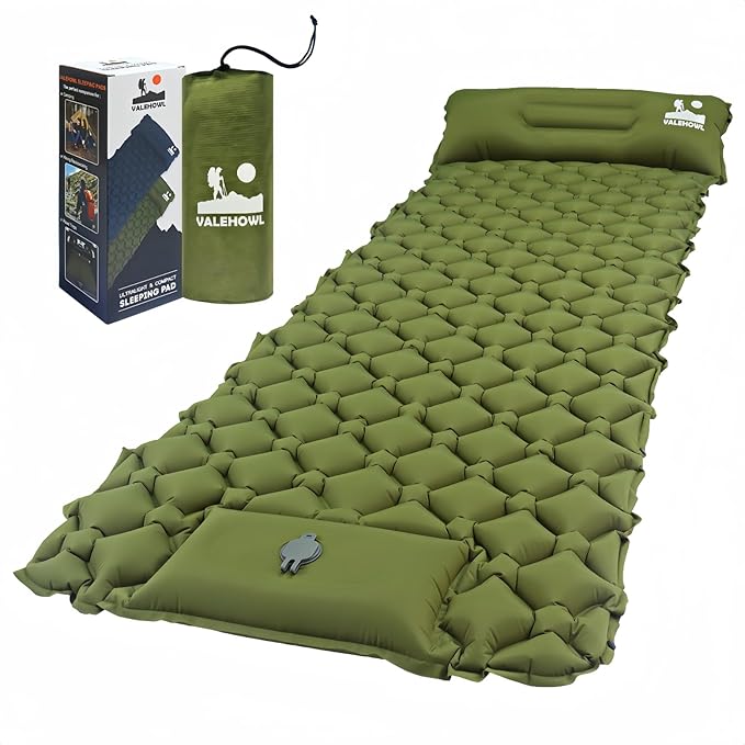 VALEHOWL Ultralight Inflatable Sleeping Pad